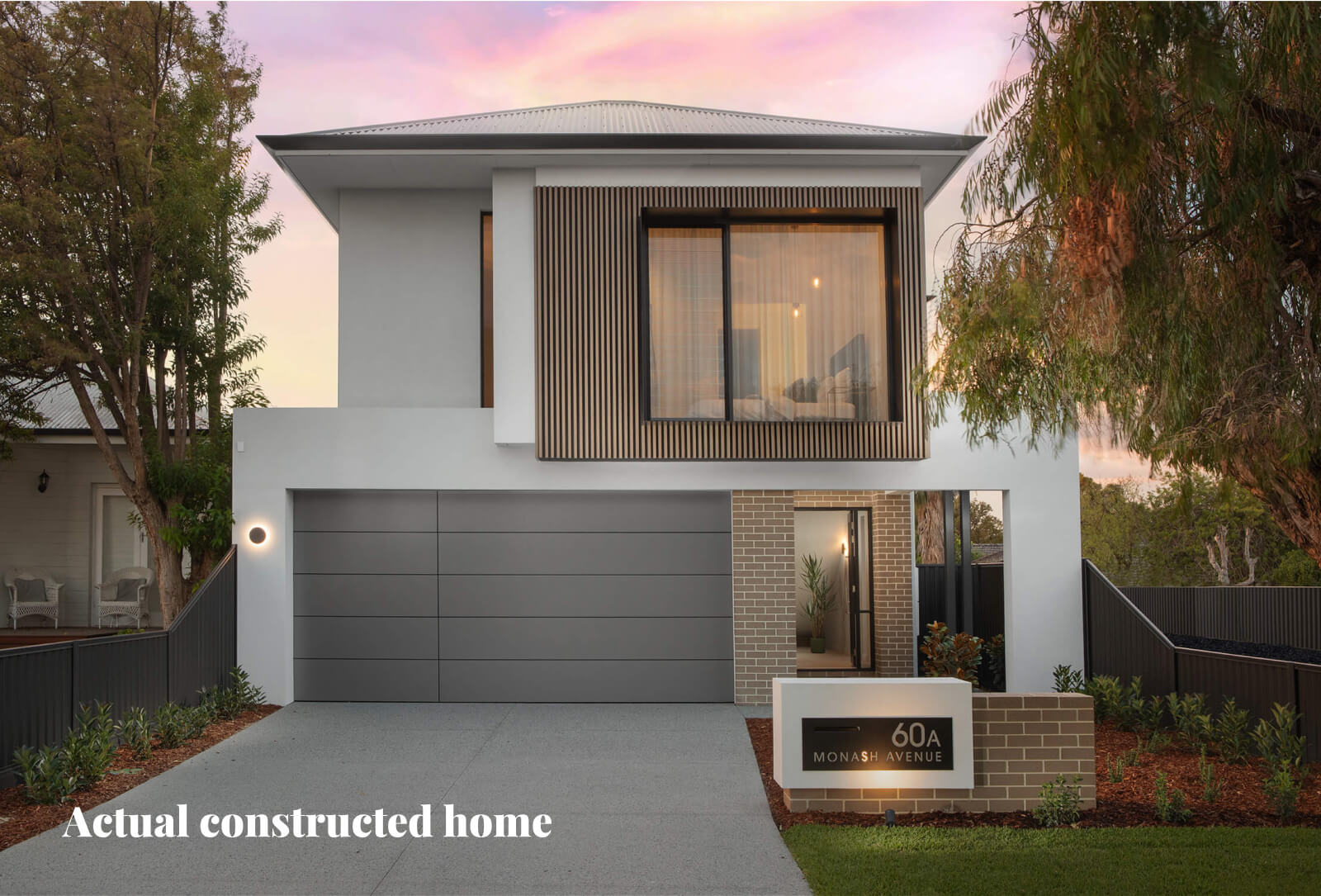 Actual constructed home