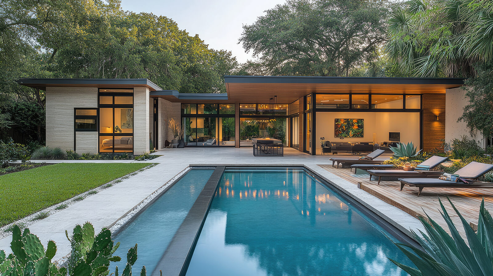 Modern Backyard with Pool